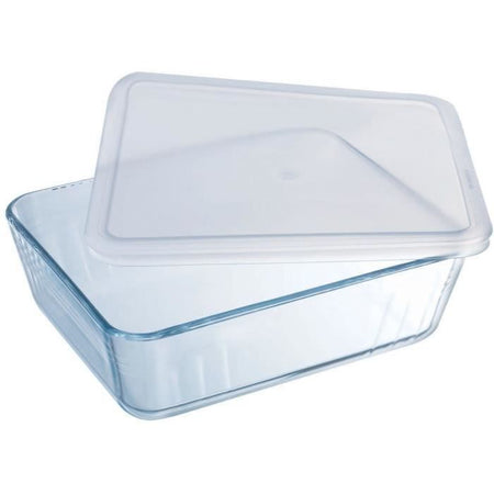 PYREX - 241P000 / 7046 - Piatto rettangolare con coperchio - 19 cm * 14 cm - Pyrex Cook & Freeze