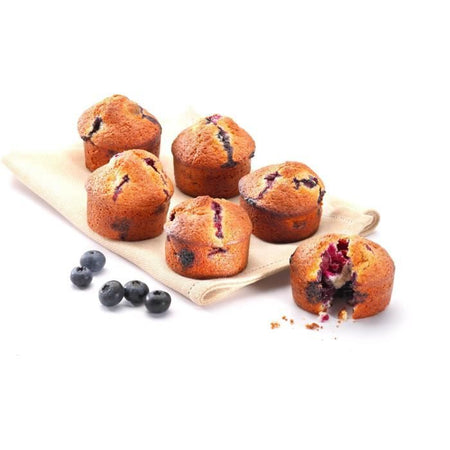 Stampo per muffin - PYREX - 1452001 - Tondo - Acciaio al carbonio - Antiaderente - 6 cavità