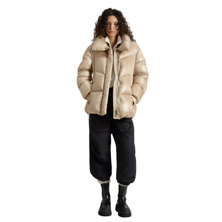 Woolrich giacche donna woolrich - aliquippa puffer jacket - beige da donna