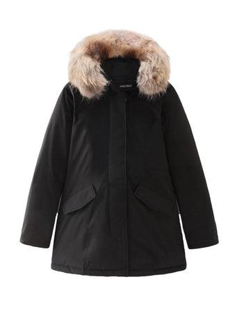 Woolrich giubbini donna woolrich - luxury artic raccoon parka - nero da donna