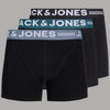 Pacco 3 Boxer Uomo Jack & Jones in Cotone Nero Elastico