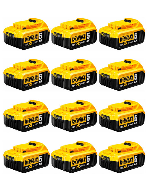 Pack da 12 batterie DeWALT DCB184P12 (18V - 5,0 Ah)