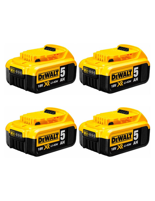 Pack da 4 batterie DeWALT DCB184P4 (18V - 5,0 Ah)