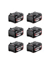 Pack da 6 batterie METABO 18V 5,2 Ah LI