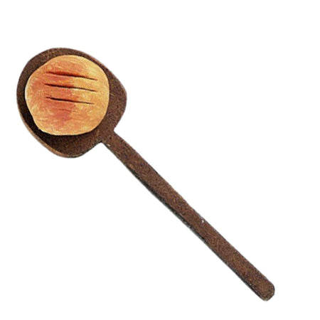 Pala pizza in legno per panettiere del presepe in miniatura mestieri 10 cm