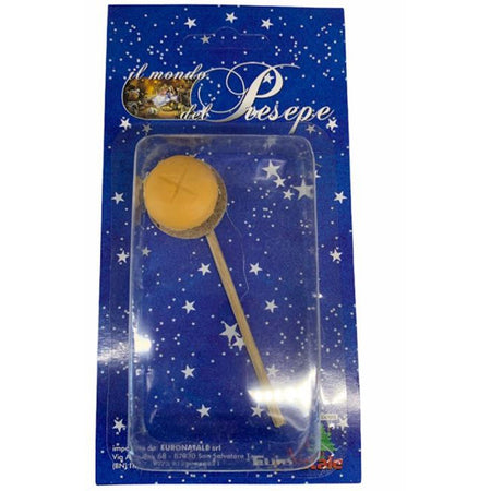 Pala pizza in legno per panettiere del presepe in miniatura mestieri 10 cm