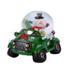 Ampolla con led, palla di neve Fuoristrada natalizia h 6,5 cm idea regalo
