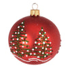 6 palline per albero di natale in vetro con Glitter da Ø 10 cm pendaglio decorato