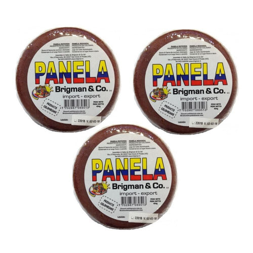 PANELA REDONDA BRIGMAN 454g x 3 pezzi PAESE DI ORIGINE COLOMBIA