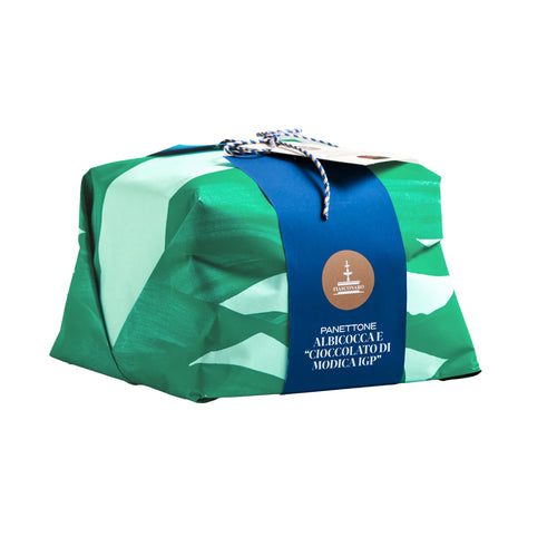 Panettone albicocca e cioccolato | Lievitazione naturale 36 ore | Fiasconaro, Sicilia | 1kg