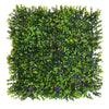 Pannelli Verde Verticale 50×50 cm Ultra-realistici e folti, per interno/esterno BOSSO E FIORI VIOLA - Eternal Parquet
