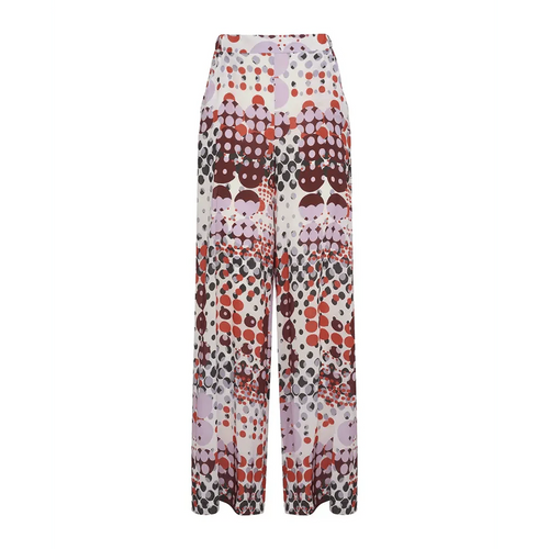 Ragno Pantalone a palazzo in mussola di viscosa DG86PA S58 - Passarelli Biancheria