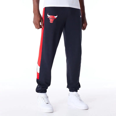 Pantaloni Joggers New Era Chicago Bulls NBA Panel black