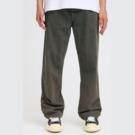 Pantaloni Solid Tommy Overdyed Dk Brown