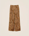 Pantaloni Twinset donna jacquard cashmere animalier ampi