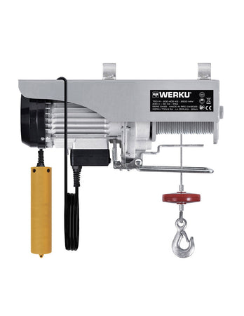 Paranco a cavo 200/400 Kg WERKU (750 W)