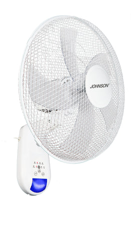 Ventilatore da Parete Fresco 43cm 3 velocità 45W Silenzioso Telecomando Timer