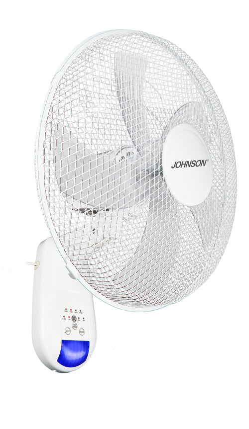 Ventilatore da Parete Fresco 43cm 3 velocità 45W Silenzioso Telecomando Timer