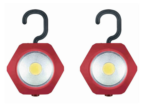 Parkside 2 Lampade da Lavoro Torcia Garage Campeggio Emergenza a batteria Magnete