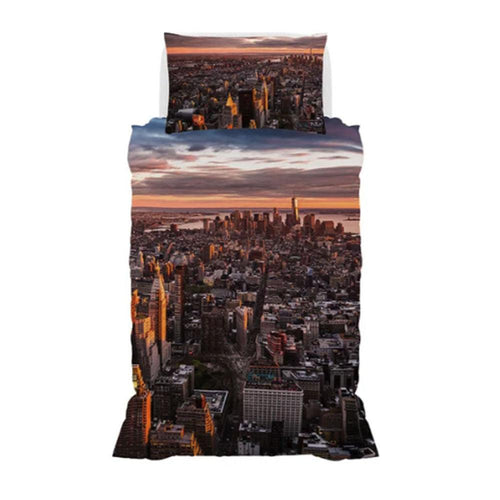 Parure Copripiumino Singolo 1 Posto GoodNight Manhattan B22 - Passarelli Biancheria