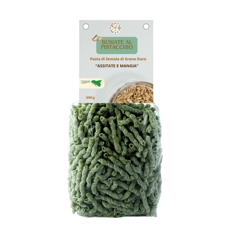Pasta Busiate al Pistacchio di Semola di Grano Duro