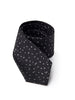 JIL SANDER Cravatta in Seta Nera con Micro Stampa 7 cm Jil Sander da uomo