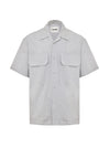 JIL SANDER Camicia Maniche Corte a Righe Boxy Fit Jil Sander da uomo
