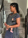 CHICCO Boppy Comfyfit Evolution - Portabebè, Semplice da Indossare e Regolabile, Portabebè Neonato Fronte Mamma Ergonomico con Supporto Testa e Collo, Ampie Fasce Da Annodare, Giromanica Regolabile, 0 Mesi+, colore GREY grigio