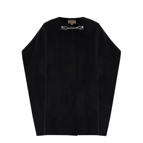MICHAEL KORS cappotti donna michael kors - double - faced wool cape - nero da donna