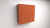 PENSILE SCOLAPIATTI H 90xL 60xP 33 COMPLETO DI SCOLAPIATTI IN ACCIAIO INOX CILIEGIO