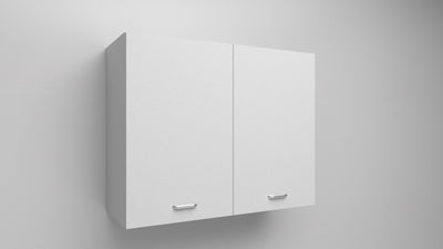 PENSILE SCOLAPIATTI H 90x L 80x P 33 COMPLETO DI SCOLAPIATTI IN ACCIAIO INOX. SPEDIZIONE IN KIT IN COLORE BIANCO