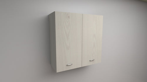 PENSILE SCOLAPIATTI H 90xL 60xP 33 COMPLETO DI SCOLAPIATTI IN ACCIAIO INOX LARICE BIANCO