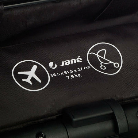 JANE' Passeggino CLAP - colore BOTANIC - con telaio in alluminio robusto, chiusura automatica e compatta, dimensioni adatte alle cabine degli aerei, adatto dalla nascita fino a 26 kg, con sospensioni su 4 ruote e finiture in similpelle