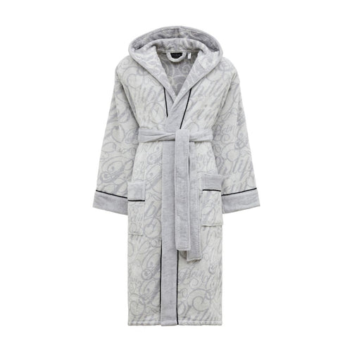 Philipp Plein Accappatoio con Cappuccio Script Moderno in Spugna