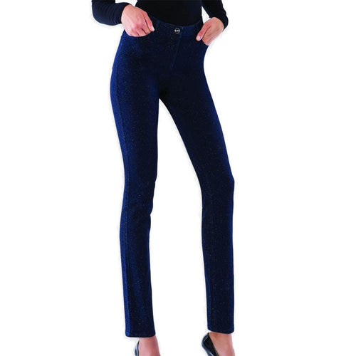Philippe Matignon Pantalone da Donna Glitterato colore Blu A013134PM S14 - Passarelli Biancheria