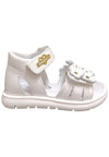 Scarpe sandalo tallonato Bambine balducci CITA  bianco velcro