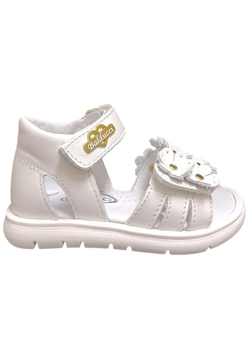 Scarpe sandalo tallonato Bambine balducci CITA  bianco velcro
