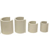 Clips In Pvc Fermatelo Per Tubo D. 2� - 60 Mm.