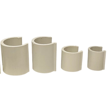Clips In Pvc Fermatelo Per Tubo D. 2� - 60 Mm.