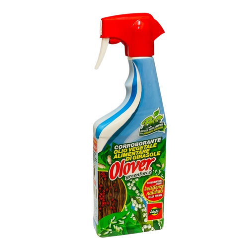 Olover Greenforce ml.500 Corroborante Olio Vegetale Alimentare di Girasole Spray Pronto Uso Linfa