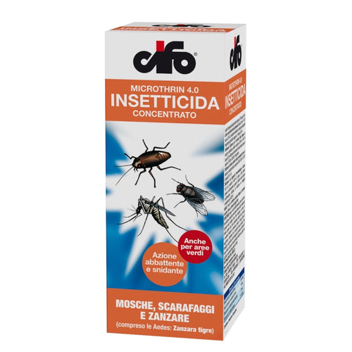 Microthrin 4.0 ml.100 Insetticida Concentrato Attivo Contro Insetti Volanti e Striscianti Cifo