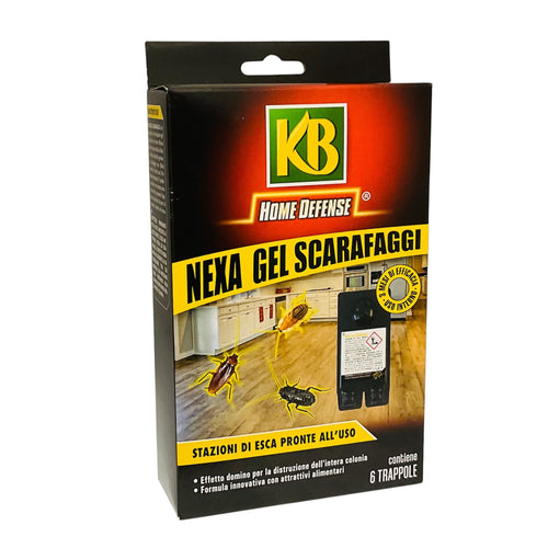 Nexa Gel Scarafaggi Trappole 6 pz. Stazioni di Esca Pronte All'Uso KB