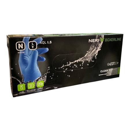 Guanti CLEAN MONKEY in Nitrile Box 50 pz. Neri Safety
