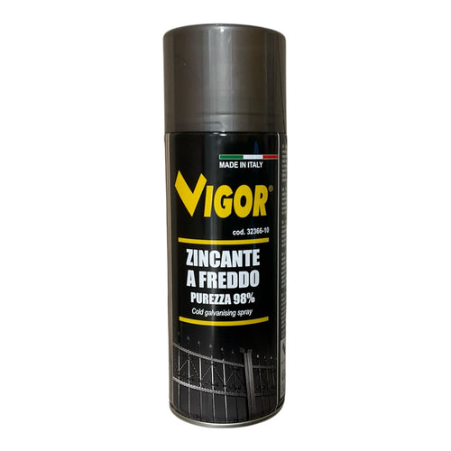 Zincante a Freddo Purezza 98% Spray ml.400 Protegge dall'Ossidazione Vigor