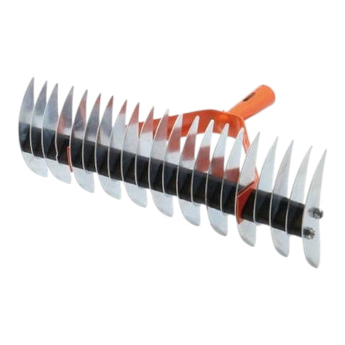 Rastrello Aeratore in Acciaio Zincato Larghezza Taglio 49 cm Brixo