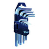 Serie Chiavi a Brugola Esagono Cromo Vanadio 9 Pezzi Supp 1,5-10 mm Vigor