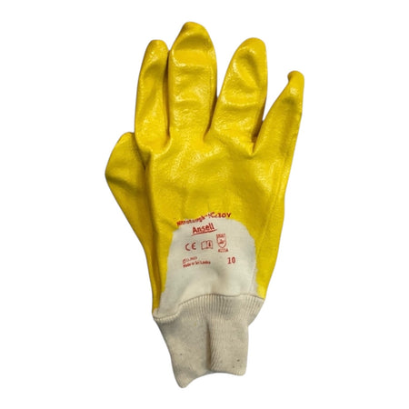 Guanti Nitrile Nitrotough N230Y con Polsino in Maglia Elasticizzato Ansell