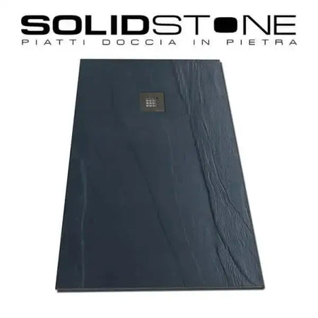 Piatto Doccia Solidstone Mineral Marmo Grafite H2.8cm Effetto Ardesia - Shopbagno.it