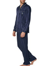 Admas Pigiama in Raso Blu da Uomo 55312 2504S38