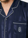 Admas Pigiama in Raso Blu da Uomo 55312 2504S38